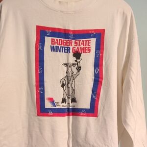 Badger State Winter Games Long Sleeve Tee - White